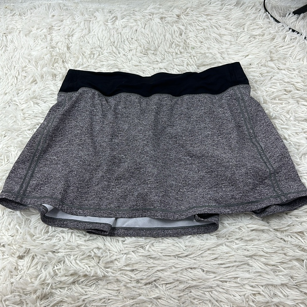 Lululemon Pace Rival Skirt (Tall) *No Panels 15" Heather Lux Multi Black / Black